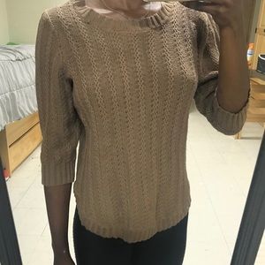 Brown knitted sweater
